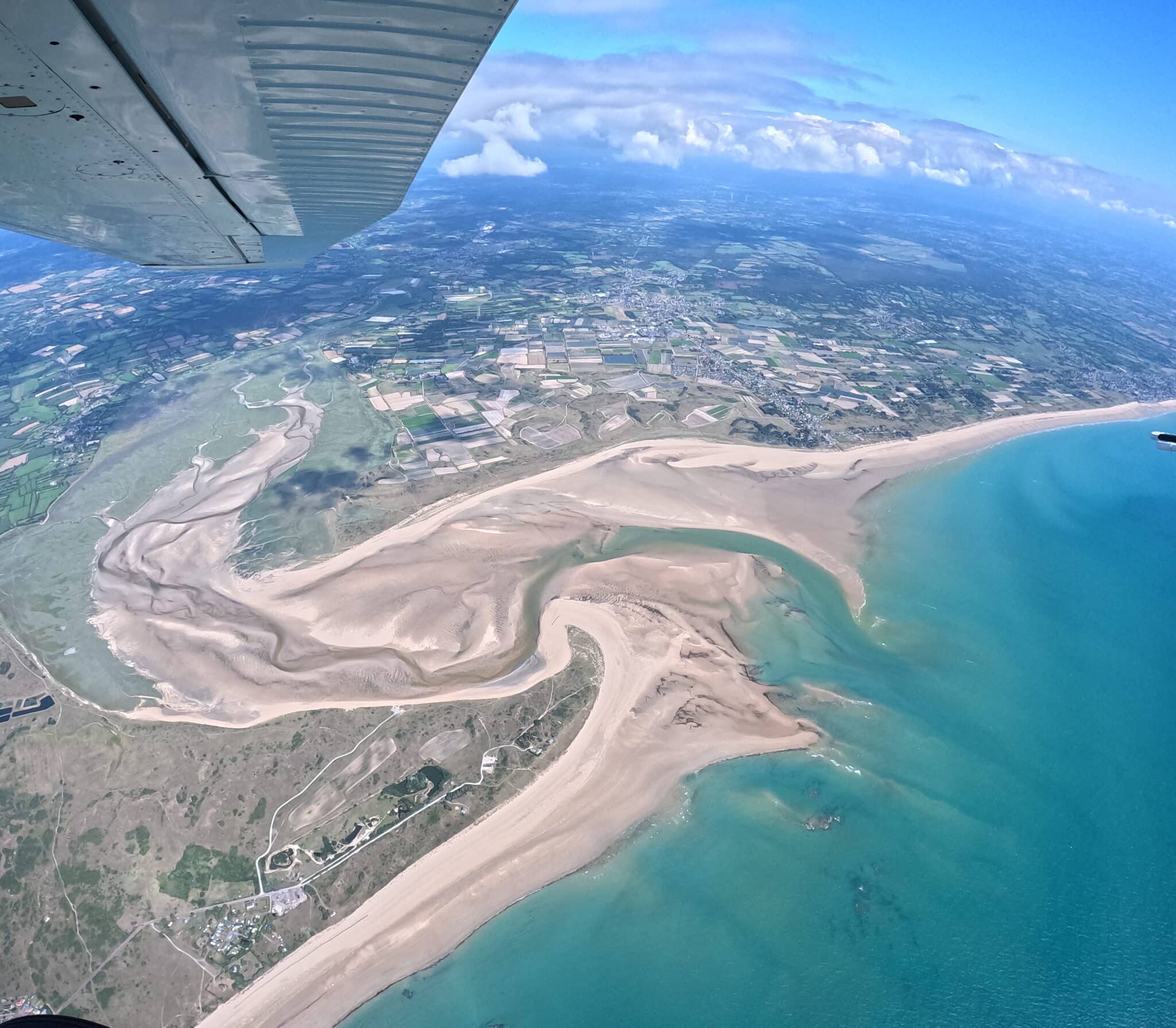 Aair Parachutisme | Cadeau de Noël saut en parachute en Normandie Havre de Saint-Germain – vues aériennes du Cotentin en parachute